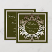 Hochzeitstag Einladung (Vorne/Hinten)