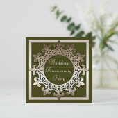 Hochzeitstag Einladung (Stehend Vorderseite)