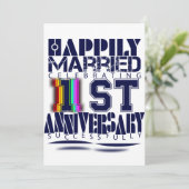 Hochzeitstag Einladung (Stehend Vorderseite)