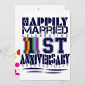 Hochzeitstag Einladung (Vorne/Hinten)