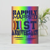 Hochzeitstag Einladung (Stehend Vorderseite)