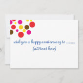 Hochzeitstag Einladung (Rückseite)