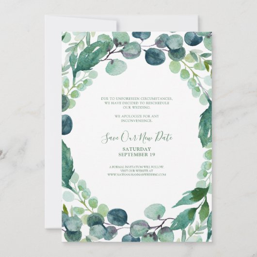 Hochzeitstag Einladung (Rückseite)