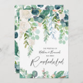 Hochzeitstag Einladung (Vorne/Hinten)