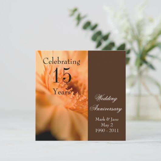 Hochzeitstag Einladung (Stehend Vorderseite)