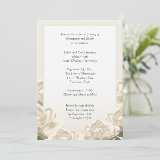 Hochzeitstag Einladung (Stehend Vorderseite)