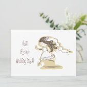 Hochzeitstag Einladung (Stehend Vorderseite)