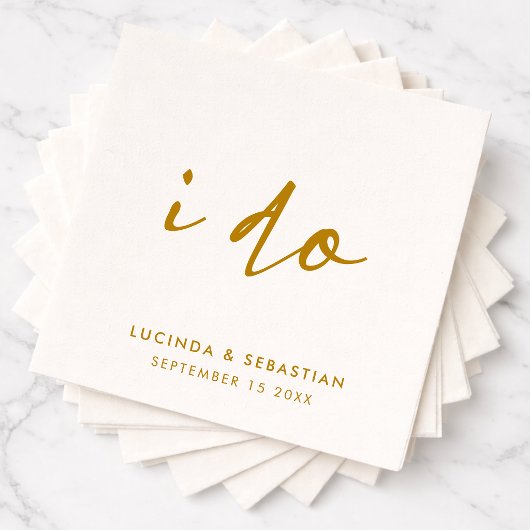 Hochzeitstag Elegante Serviette