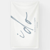 Hochzeitstag Elegantes Skript I Do Banner (Vertikal)