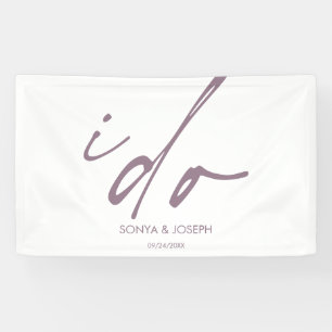 Hochzeitstag Elegantes Skript I Do Banner