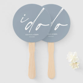 Hochzeitstag Elegantes Skript "I Do" Handfan Fächer