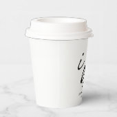 Hochzeitstag Elegantes Skript I Do Pappbecher (Rechts)