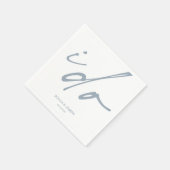 Hochzeitstag Elegantes Skript I Do Serviette (Ecke)