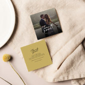 Hochzeitstag Foto Handschrift Vielen Dank Mitteilungskarte