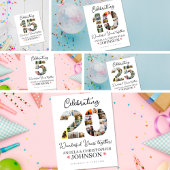 Hochzeitstag Foto-Montage Poster