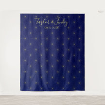 Hochzeitstag Foto Stand Hintergrund Navy Starry Ni