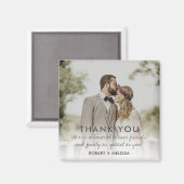 Hochzeitstag Foto Vielen Dank für Ihr Interesse Magnet (Vorderseite/Rückseite)