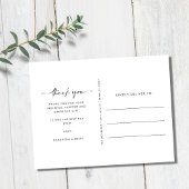 Hochzeitstag Foto Vielen Dank Postkarte