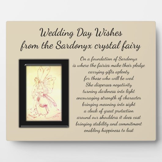 Hochzeitstag Fotoplatte (Vorderseite)