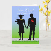 Hochzeitstag für Ehemann, Christliches Thema Karte (Gelbe Blume)