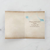 Hochzeitstag für immerwährenden Schriftart Karte (Innenseite)