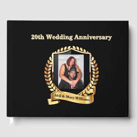 Hochzeitstag Gästebuch (Vorderseite)