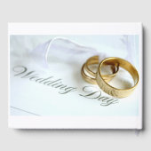 Hochzeitstag Gästebuch (Rückseite)