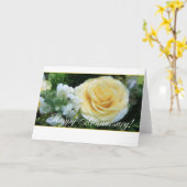 Hochzeitstag - Gelbe Rose Karte (Gelbe Blume)