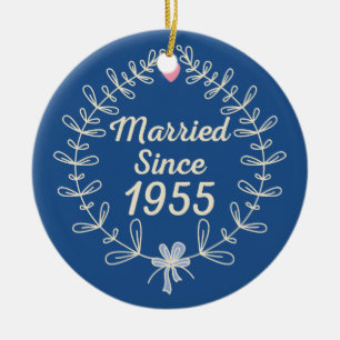 Hochzeitstag-Geschenk-Verzierung 1955 Keramik Ornament