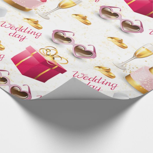 Hochzeitstag Geschenkpapier (Ecke)