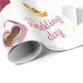 Hochzeitstag Geschenkpapier (Rolleneckpunkt)