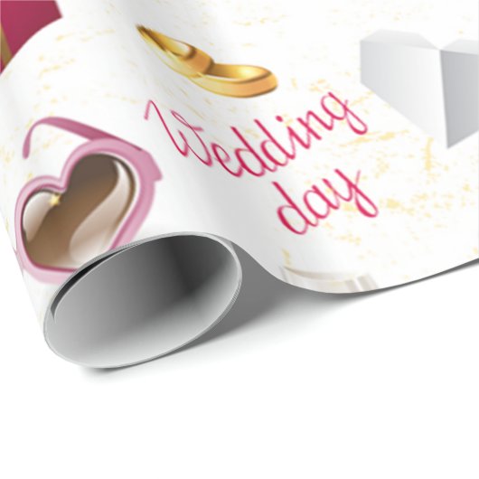 Hochzeitstag Geschenkpapier (Rolleneckpunkt)