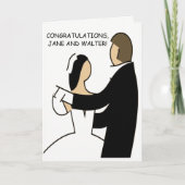 Hochzeitstag Glückwunsch Tanzkarte Karte (Vorderseite)