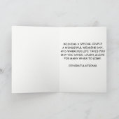 Hochzeitstag Glückwunsch Tanzkarte Karte (Innenseite)