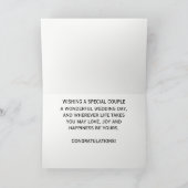 Hochzeitstag Gratulation Gender Neutral Card Karte (Innenseite)