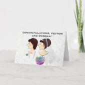 Hochzeitstag Gratulation Gender Neutral Card Karte (Vorderseite)