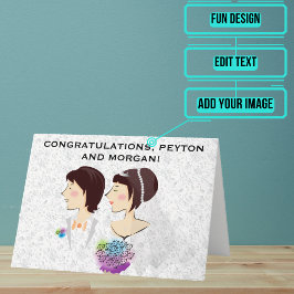 Hochzeitstag Gratulation Gender Neutral Card Karte