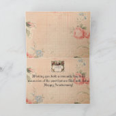 Hochzeitstag-Gruß-Karte Karte (Innenseite)