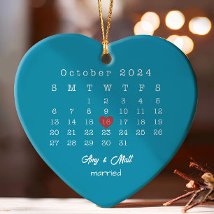 Hochzeitstag Herzkalender Geburtstagsgeschenk Ornament