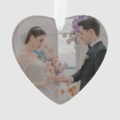 Hochzeitstag Herzkalender Geburtstagsgeschenk Ornament (Rückseite)