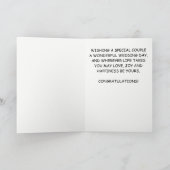 Hochzeitstag Herzlichen Glückwunsch an die Braut u Karte (Innenseite)