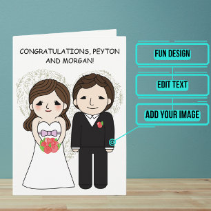 Hochzeitstag Herzlichen Glückwunsch Anime Bride an Karte