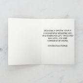 Hochzeitstag Herzlichen Glückwunsch Custom Card Karte (Innenseite)