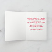 Hochzeitstag Herzlichen Glückwunsch farbenfrohe Ba Karte (Innenseite)