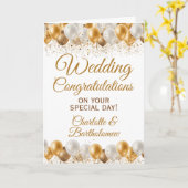 Hochzeitstag Herzlichen Glückwunsch Karte (Gelbe Blume)