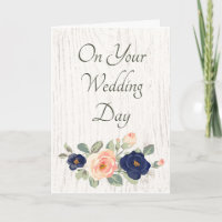 Hochzeitstag Herzlichen Glückwunsch Rustic Floral