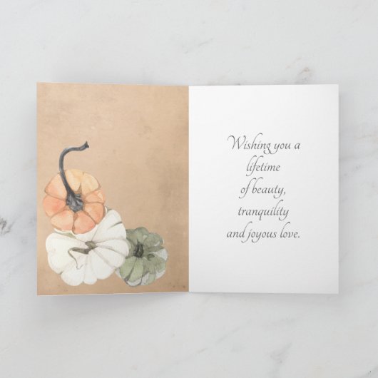 Hochzeitstag Herzlichen Glückwunsch Rustikaler Her Karte (Innenseite)