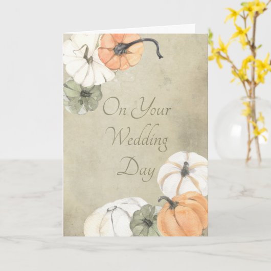 Hochzeitstag Herzlichen Glückwunsch Rustikaler Her Karte (Gelbe Blume)