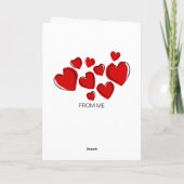 Hochzeitstag Herzlichen Glückwunsch Thumbs Card Karte (Rückseite)