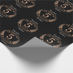 Hochzeitstag Holz 5 Jahre Geschenkpapier
